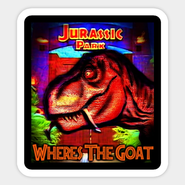 Where's The Goat! Sticker by The Artwork of Harrison Sinclair